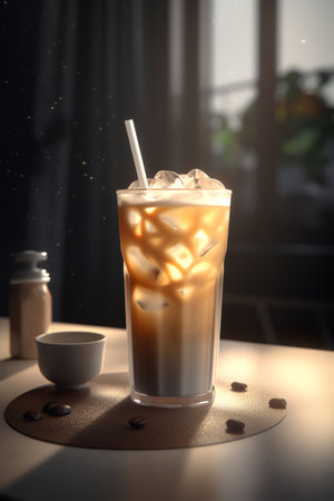 amazing wallpaper cup of ice coffeeの素材