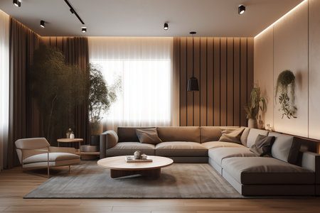 Photo interior of living roomの素材