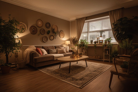 Photo interior of living roomの素材