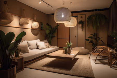 Photo interior of living roomの素材