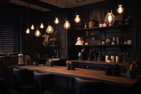 photo of coffee shop interior designの素材