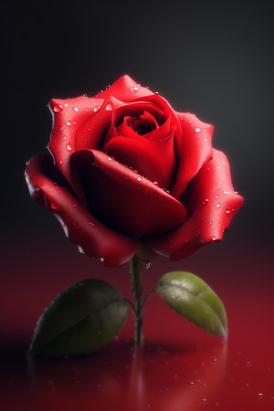 Photo blooming beautiful colorful roseの素材