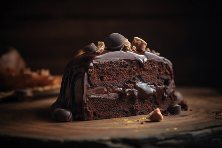 Photo a chocolate lava cake generative aiの素材
