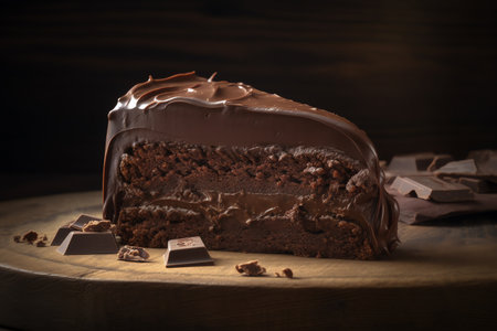 Photo a chocolate lava cake generative aiの素材