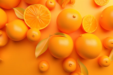 photo of ripe orange juicy generative aiの素材