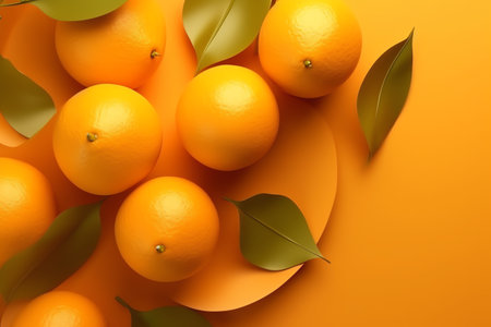 photo of ripe orange juicy generative aiの素材