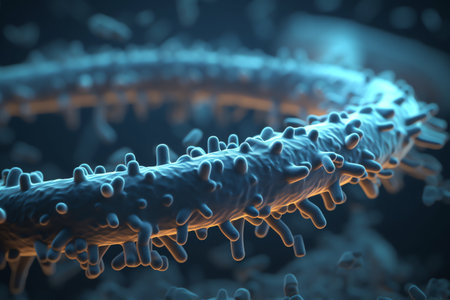 3D illustration of Bacteria, Bacteria, Microorganismの素材