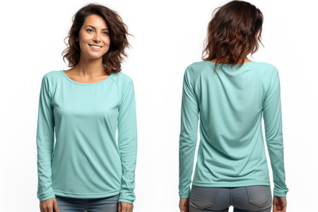 Photo of blank tshirt templateの素材