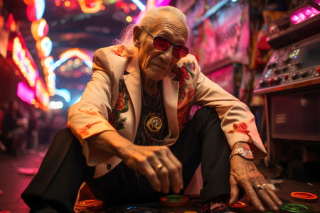 Photo of lively dance music atmosphereの素材