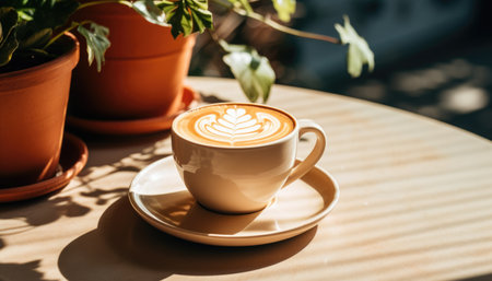 Photo a cup of delicious hot coffeeの素材