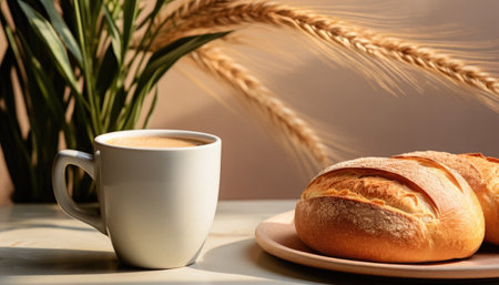 Photo a cup of delicious hot coffeeの素材