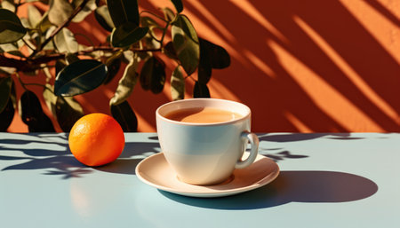 Photo a cup of delicious hot coffeeの素材