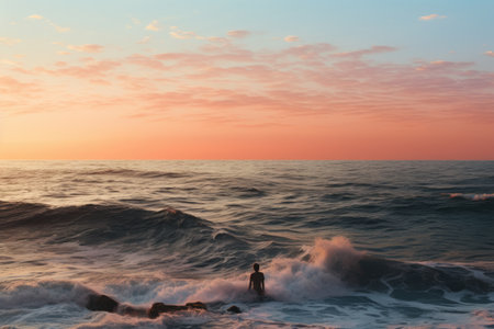 View of beautiful beachの素材