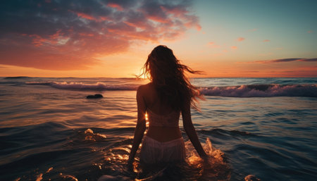 View of beautiful beachの素材