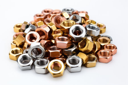 View of screw nutsの素材