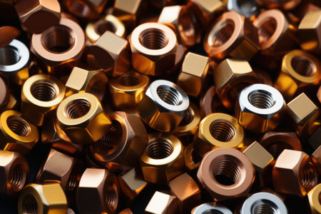 View of screw nutsの素材