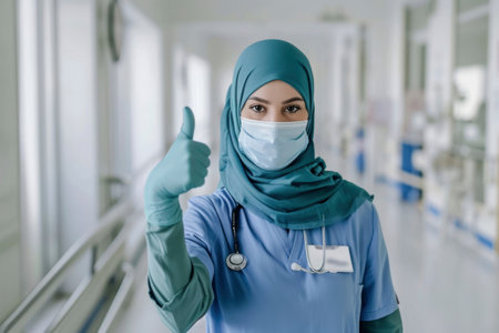 Photo of a smiling doctorの素材