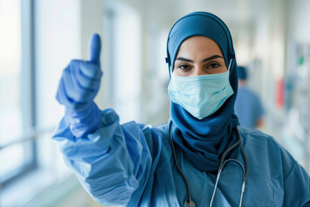 Photo of a smiling doctorの素材