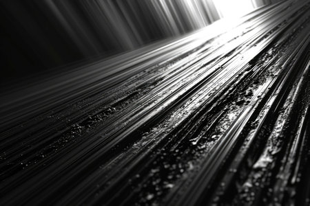 Abstract dynamic black and white background conceptの素材