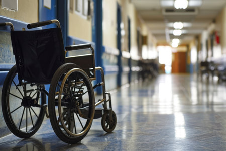 Photo of a wheelchairの素材