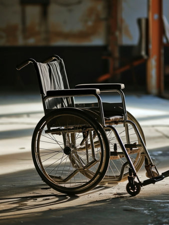 Photo of a wheelchairの素材