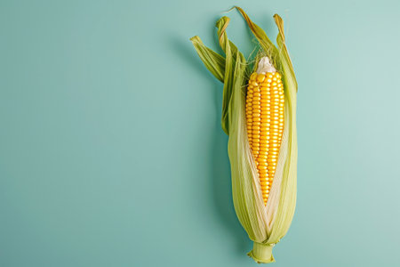 Photo of corn on isolated backgroundの素材