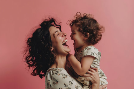 Photo of happy family momentの素材