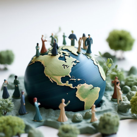 Save earth illustration figureの素材