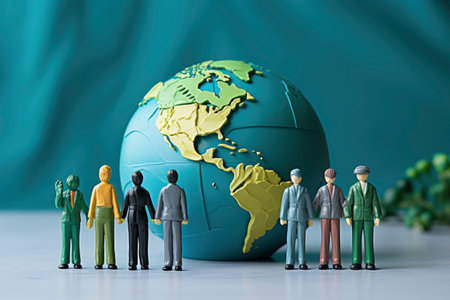 Save earth illustration figureの素材