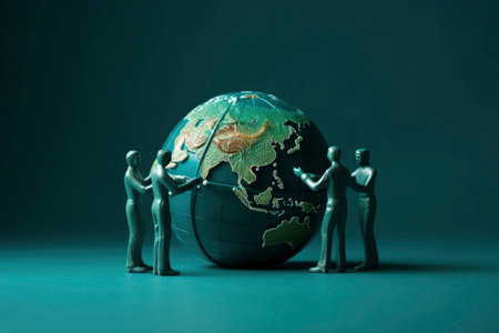 Save earth illustration figureの素材