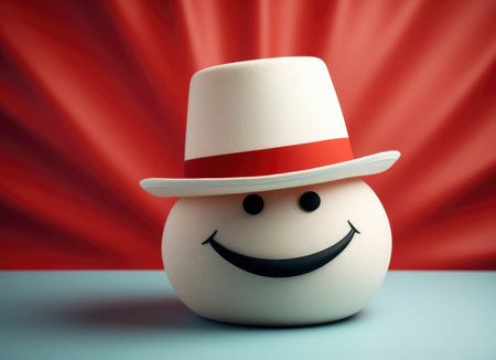 View of yellow smile emoticonの素材