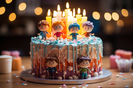 Photo of a delicious birthday cakeの素材