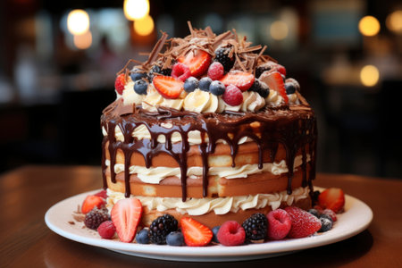 Photo of a delicious birthday cakeの素材