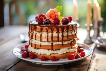 Photo of a delicious birthday cakeの素材