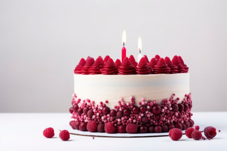 Photo of a delicious birthday cakeの素材