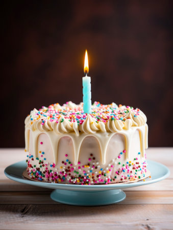 Photo of a delicious birthday cakeの素材