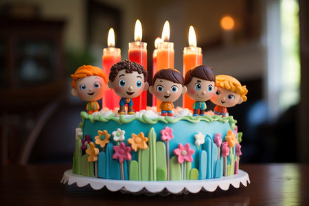 Photo of a delicious birthday cakeの素材