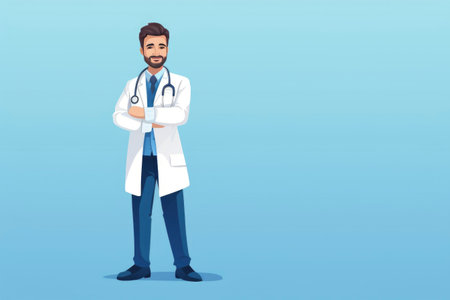 Cartoon illustration of a nurseの素材