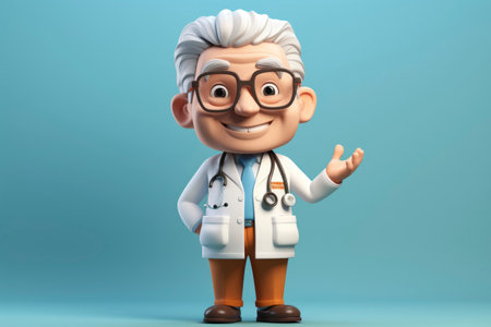 Cartoon illustration of a nurseの素材