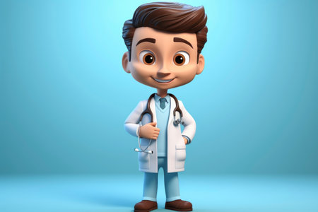 Cartoon illustration of a nurseの素材