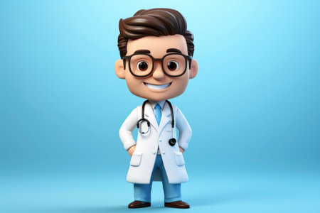 Cartoon illustration of a nurseの素材