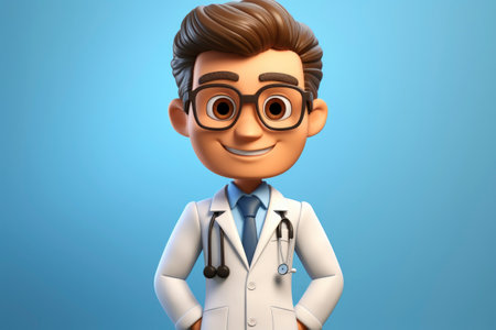 Cartoon illustration of a nurseの素材