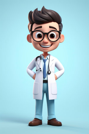 Cartoon illustration of a nurseの素材