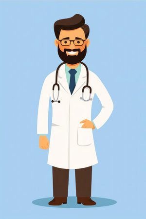Cartoon illustration of a nurseの素材