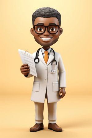 Cartoon illustration of a nurseの素材