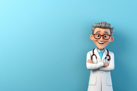 Cartoon illustration of a nurseの素材