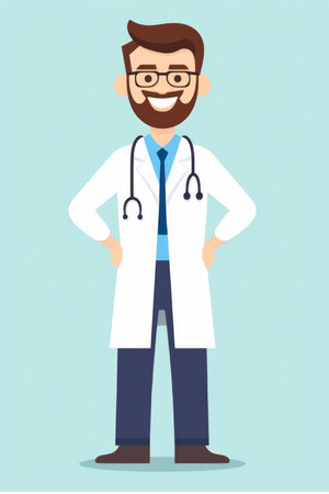 Cartoon illustration of a nurseの素材