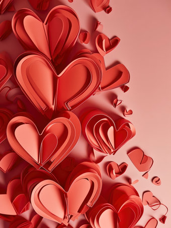 Love hearts valentine backgroundの素材