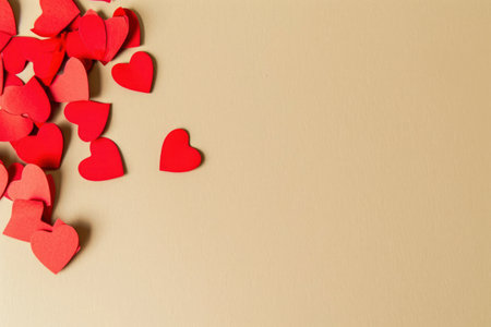 Love hearts valentine backgroundの素材