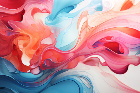 abstract background with multicolored paint splashes. 3d renderingの素材